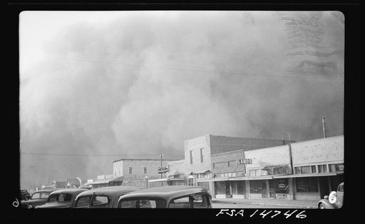 Dust storm, Elkhart, Kan.