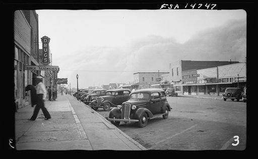 Dust storm, Elkhart, Kan.