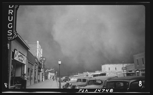 Dust storm, Elkhart, Kan.