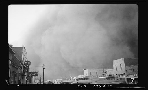 Dust storm, Elkhart, Kan.