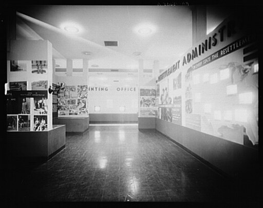 Resettlement Administration traveling exhibit at the Dallas exposition, Texas Centennial