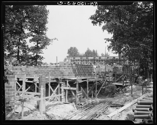 House construction. Greenbelt, Maryland