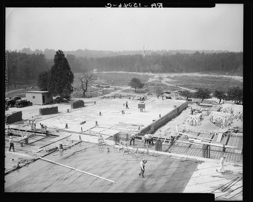 View of construction. Greenbelt, Maryland