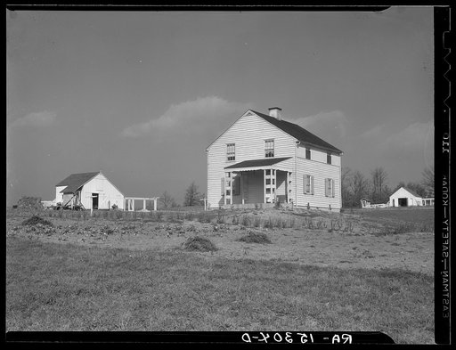 Typical homestead. Arthurdale project, Reedsville, West Virginia