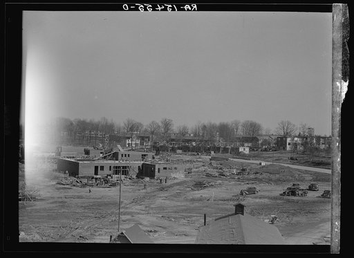 View of construction at Greenbelt, Maryland