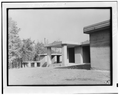 Rammed earth houses nearing completion near Birmingham, Alabama