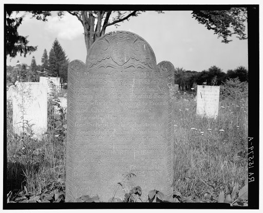 Death angel in Weston, Connecticut, graveyard