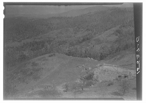 Hilly farmland. Blue Ridge Mountains, Virginia