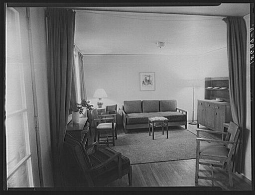 Interior of living room. Greenhills, Ohio