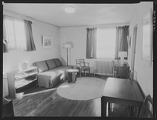 Interior of living room. Greenhills, Ohio