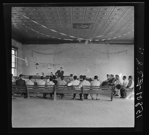Union meeting. Sugar beet workers. Colorado