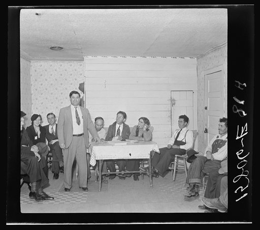 Union meeting. Sugar beet workers. Colorado