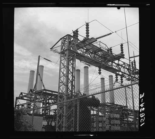 Power transformers. Southeast section of Washington, D.C.