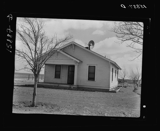 Home of W. Carrick Snodgrass after tenant purchase loan. Floyd County, Texas