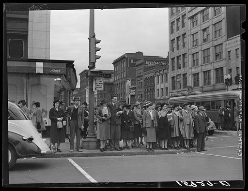 Waiting for stoplight. Washington, D.C.