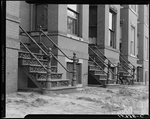 Entrance to row houses. Washington, D.C.