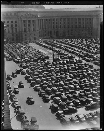 Government workers' parked cars. Washington, D.C.