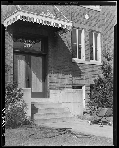 Entrance to apartment building. Washington, D.C.