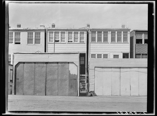 Rear of row houses. Washington, D.C.