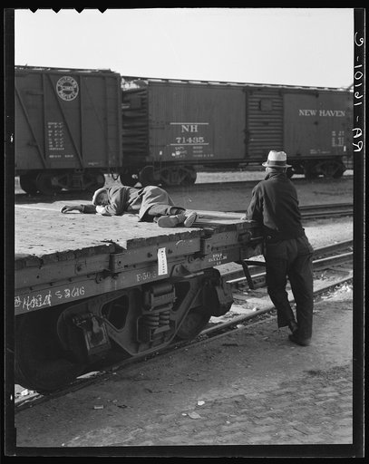 Scene in railroad yard. Sacramento, California