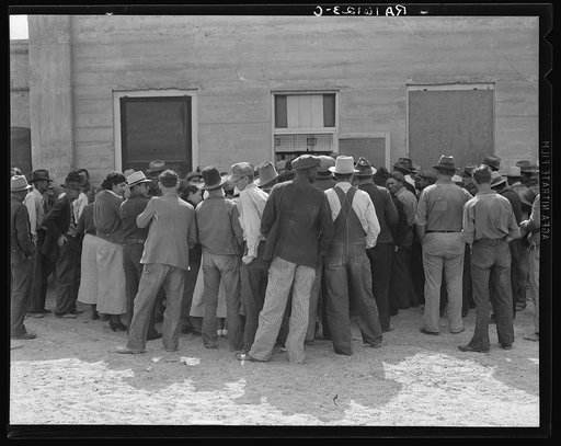 Waiting for relief checks. Calipatria, California