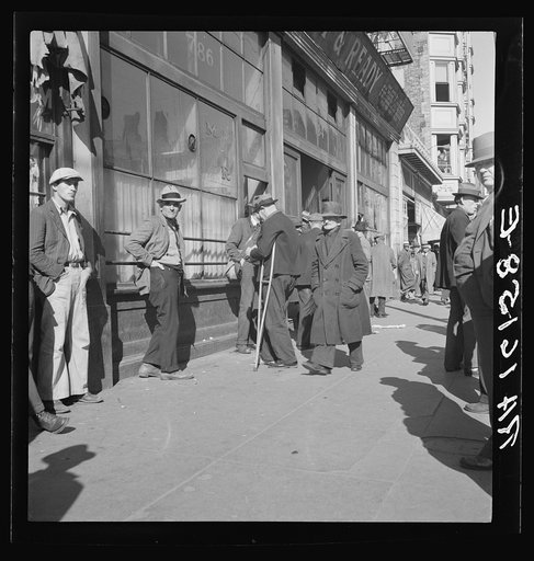 "Skid Row." Howard Street, the street of the unemployed in San Francisco, California
