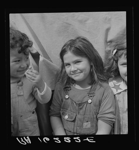 Children of migratory carrot pullers, Mexicans. Imperial Valley, California
