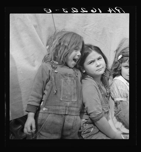 Children of migratory carrot pullers, Mexicans. Imperial Valley, California
