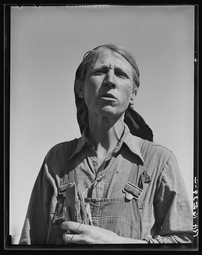 "This is a hard way to serve the Lord." Oklahoma drought refugee, California