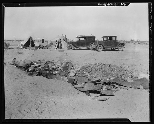 Drought refugees in California near Holtville