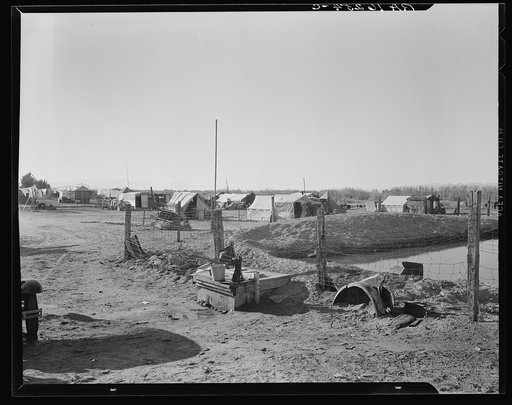 Camp of migratory agricultural workers. Imperial County, California