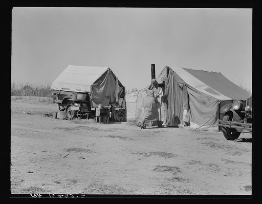 Home of a dust bowl refugee in California. Imperial County