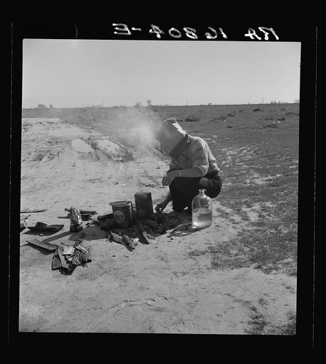Along a California highway, a dust bowl refugee bound for Oregon