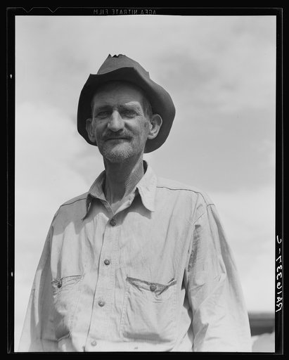Ex-tenant farmer on relief grant in the Imperial Valley, California