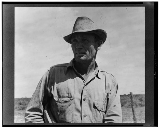 Migrant oil worker near Odessa, Texas