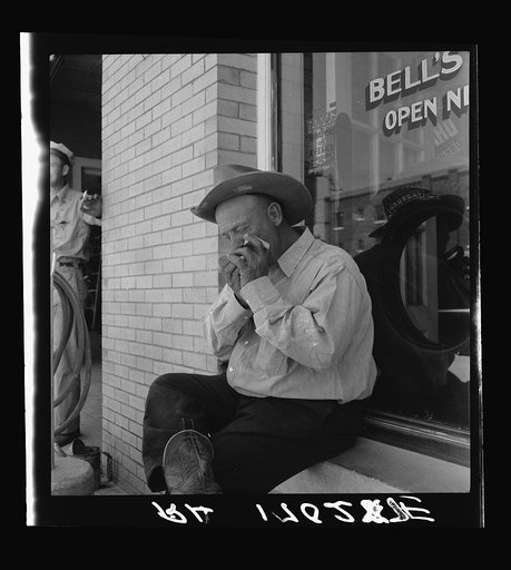 Untitled photo, possibly related to: A Texas cattleman is distinguished by the type of boot he wears. Van Horn, Texas