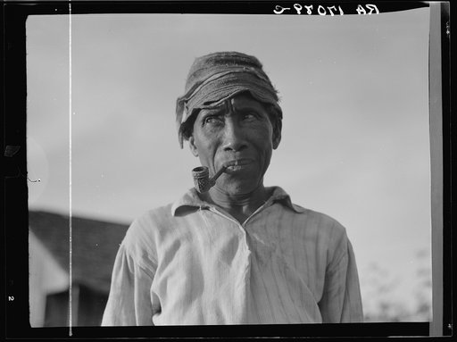 Old Negro. He hoes, picks cotton and is full of good humor. Aldridge Plantation, Mississippi