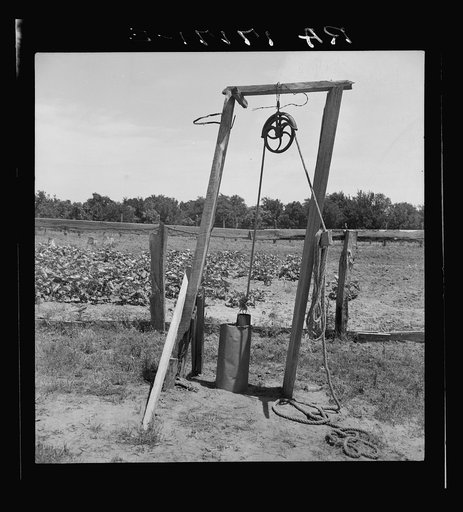 Well, Center County, Oklahoma, belonging to tenant farmer