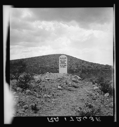 Sign near Tombstone, Arizona. Boot Hill graveyard