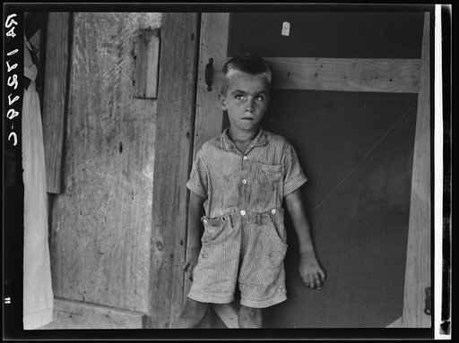 Child of sharecropper family near Cleveland, Mississippi