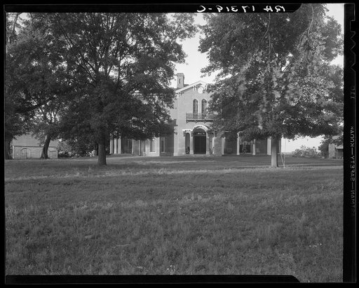 Mt. Holly Plantation house, built in 1840, still occupied. Near Foote, Mississippi