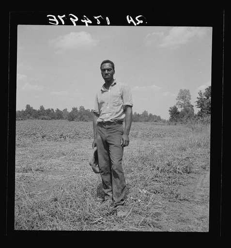 One of the farmers at the Delta cooperative farm. Hillhouse, Mississippi