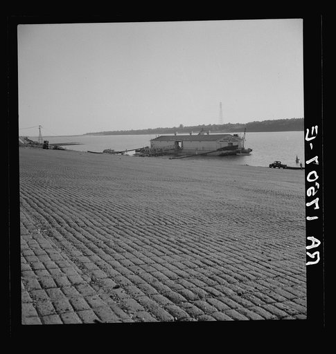 The municipal levee at Greenville, Mississippi