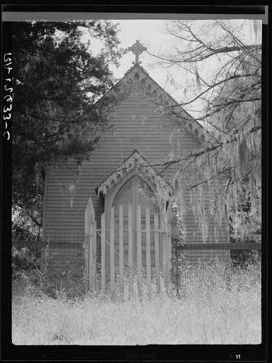 Old Episcopal private church, now closed. Louisiana