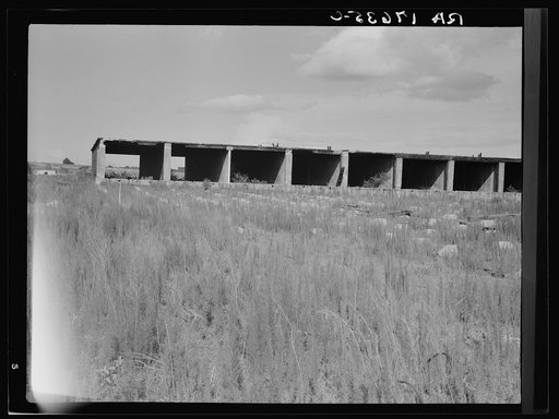Remains of dry kiln shed. Fullerton, Louisiana. Abandoned lumber town