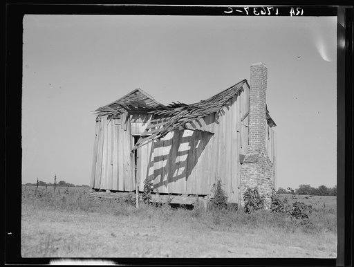 Abandoned tenant cabin of the Mississippi Delta