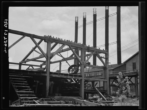 Untitled photo, possibly related to: Lumber mill being dismantled at Careyville, Florida