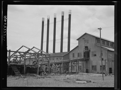 Lumber mill being dismantled at Careyville, Florida