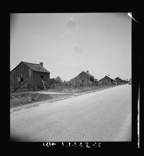 Untitled photo, possibly related to: Home of turpentine workers near Godwinsville, Georgia