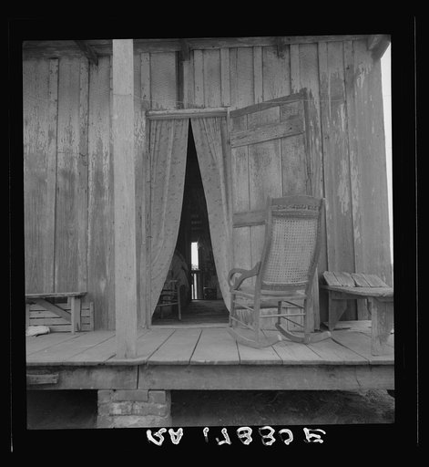 Cabin on sugar plantation. Bayou La Fourche, Louisiana
